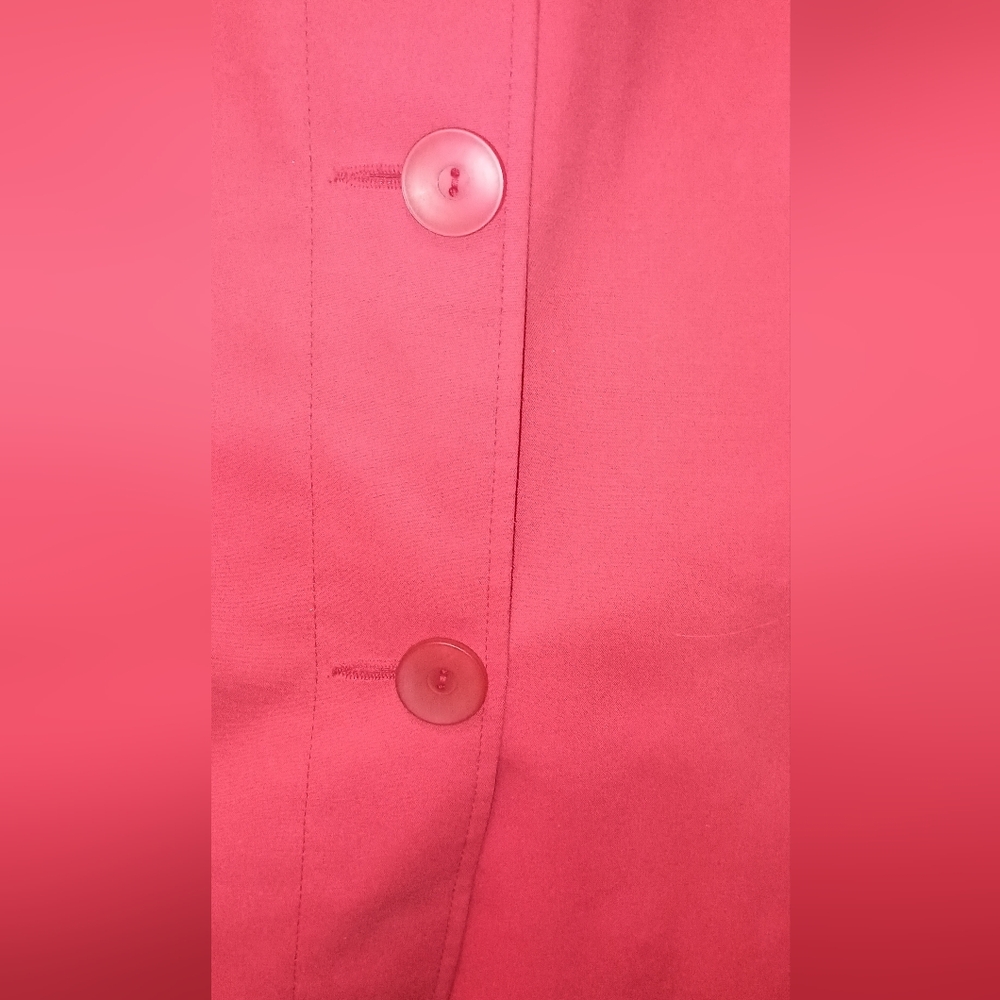 Harve benard salmon cotton long Trench  Jacket Size Large - Picture 7 of 8
